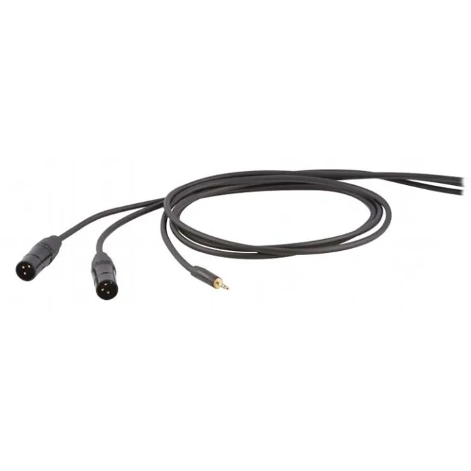 EXTENSION DHS595LU18 CONECTOR ESTEREO 3.5 A 2 XLR MACHO.