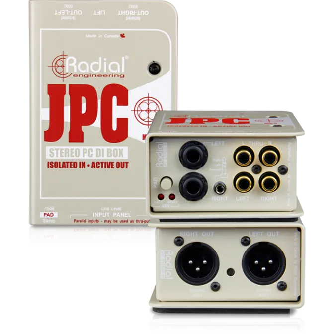 CAJA DIRECTA RADIAL JPC ACTIVA PARA COMPUTADOR