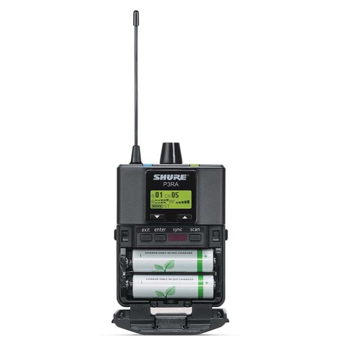 RECEPTOR INALÁMBRICO SHURE P3RA-H20
