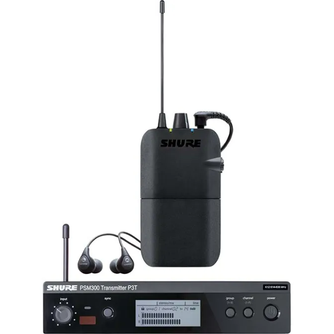 MONITOREO INALÁMBRICO PSM300 SHURE P3TR112GR-H20