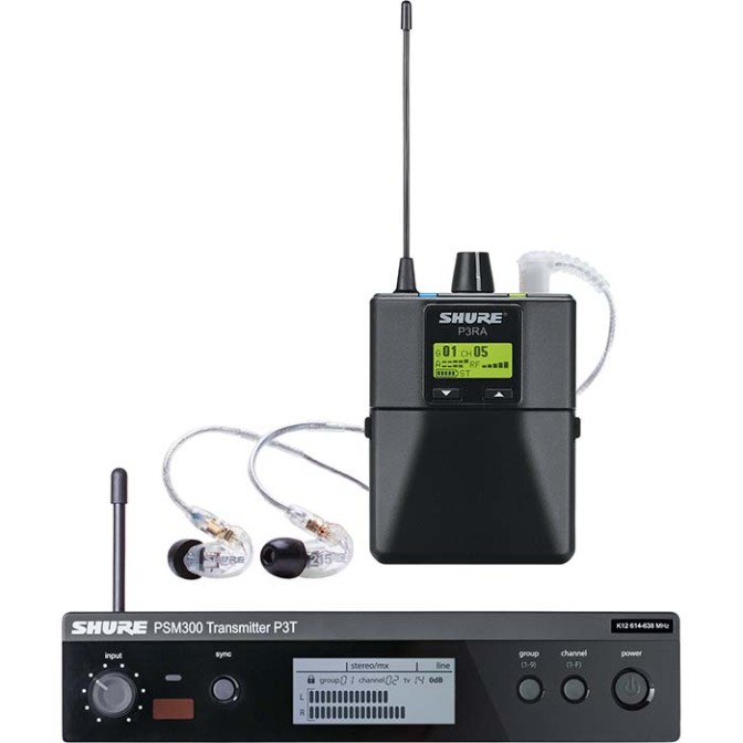 MONITOREO INALÁMBRICO SHURE P3TRA215CL-J13