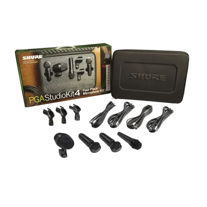 KIT MICRÓFONOS ESTUDIO SHURE PGASTUDIOKIT4