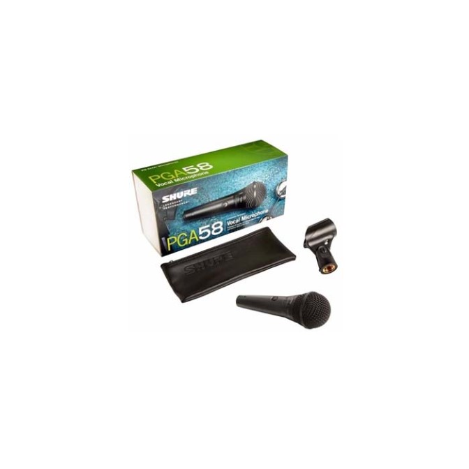 MIC VOCAL SHURE PGA58-LC DINÁMICO CARDIOIDE