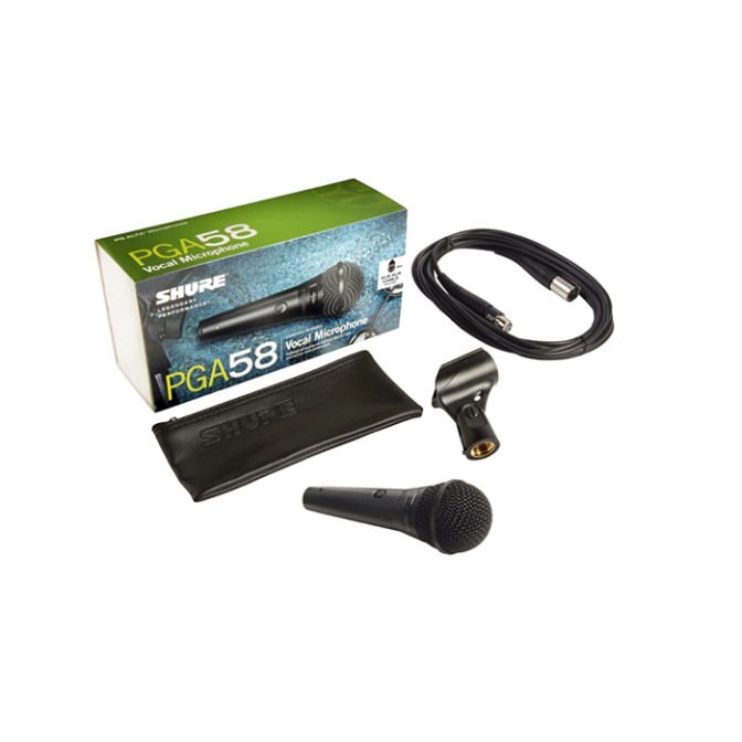 MIC VOCAL SHURE PGA58-XLR DINÁMICO CARDIOIDE