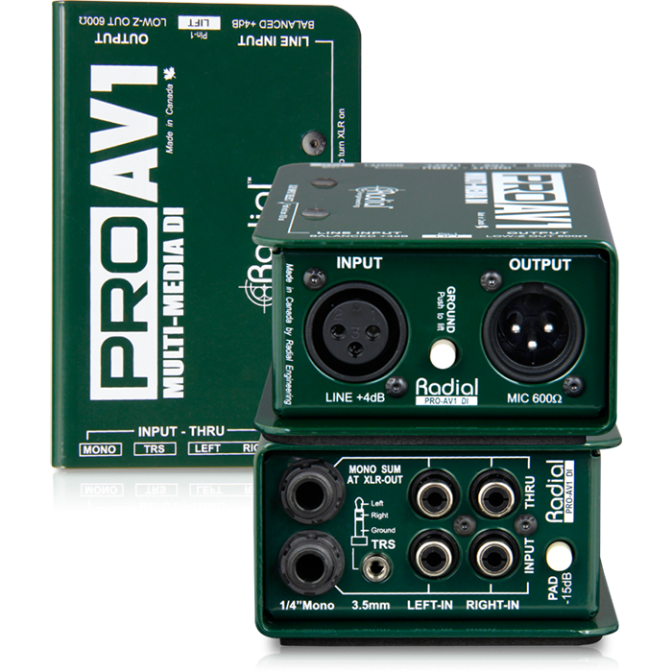 CAJA DIRECTA RADIAL PROAV1 PASIVA MULTIMEDIA