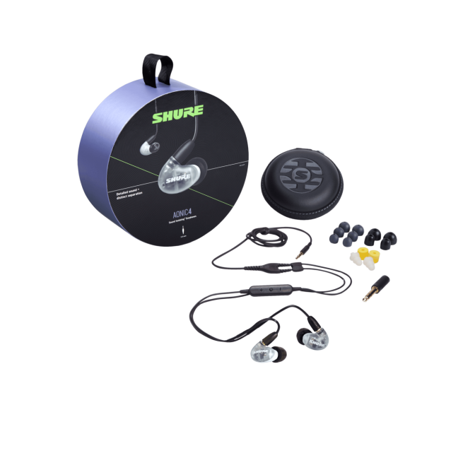 AUDÍFONO AONIC 4 SHURE BLANCO SE42HYW+UNI