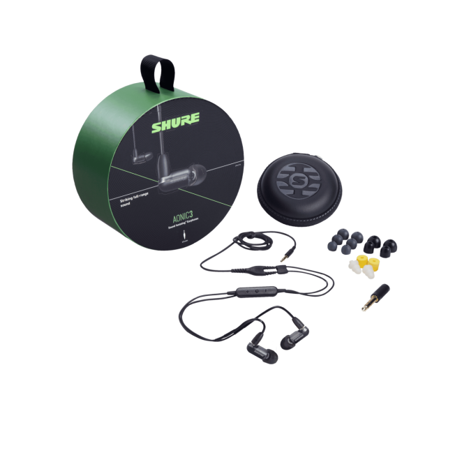 AUDÍFONO AONIC 3 SHURE NEGRO SE31BABKUNI