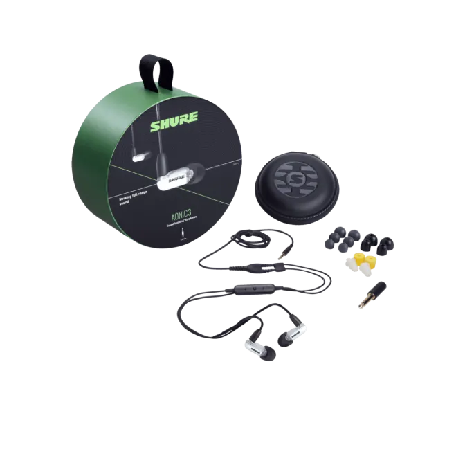 AUDÍFONO AONIC 3 SHURE BLANCO SE31BAWUNI