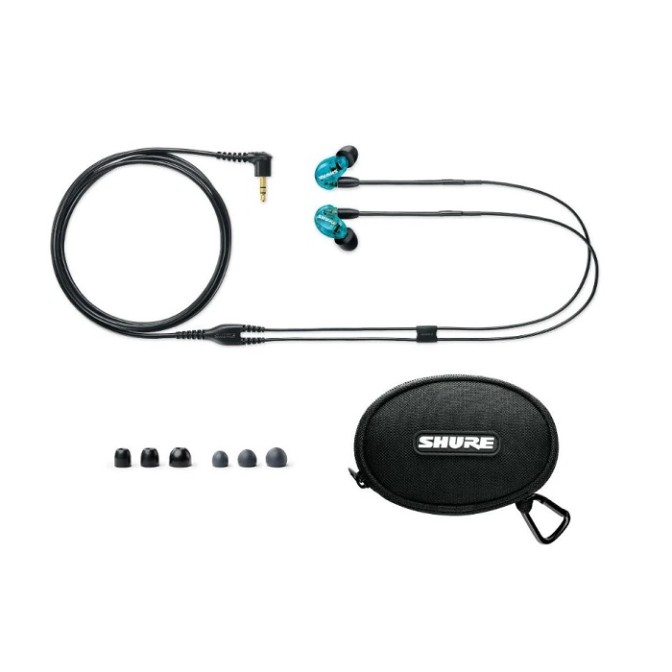 AURICULARES SHURE SE215-SPE AZUL TRANSPARENTE