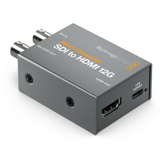 CONVERTIDOR BLACKMAGIC MICRO CONVERTER SDI TO HDMI 12G PSU
