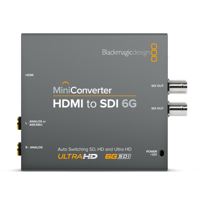 CONVERTIDOR BLACKMAGIC MINI CONVERTER - HDMI TO SDI 6G