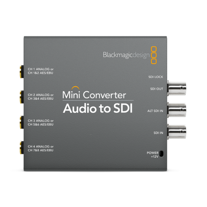 CONVERTIDOR BLACKMAGIC MINI CONVERTER AUDIO TO SDI 2