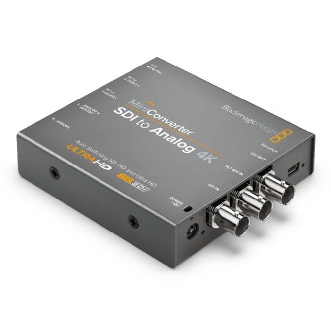 CONVERTIDOR BLACKMAGIC MINI CONVERTER SDI A ANALOGO 4K