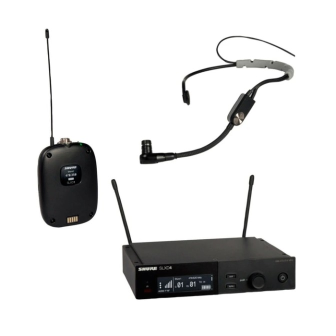 SISTEMA INALÁMBRICO MICRÓFONO DE DIADEMA SHURE SLXD14/SM35