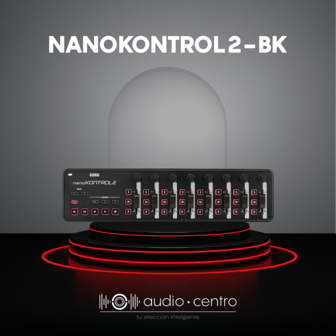 CONTROLADOR MIDI KORG NANOKONTROL2-BK NEGRO