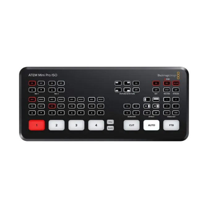 MEZCLADOR DE VIDEO ATEM MINI PRO ISO SWATEMMINIBPRISO