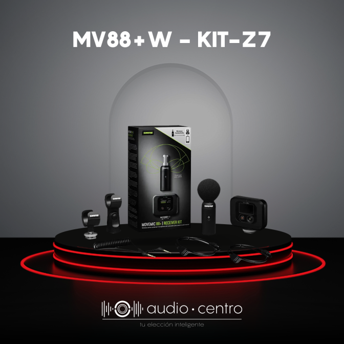 MICRÓFONO INALÁMBRICO MV88+W-KIT-Z7 SHURE