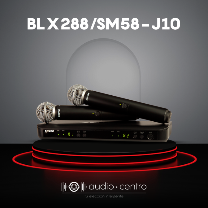 MIC INALÁMBRICO SHURE BLX288/SM58-J10