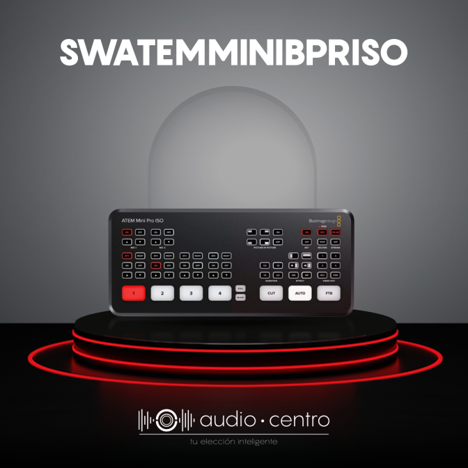MEZCLADOR DE VIDEO ATEM MINI PRO ISO SWATEMMINIBPRISO