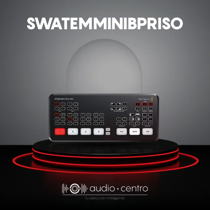 MEZCLADOR DE VIDEO ATEM MINI PRO ISO SWATEMMINIBPRISO