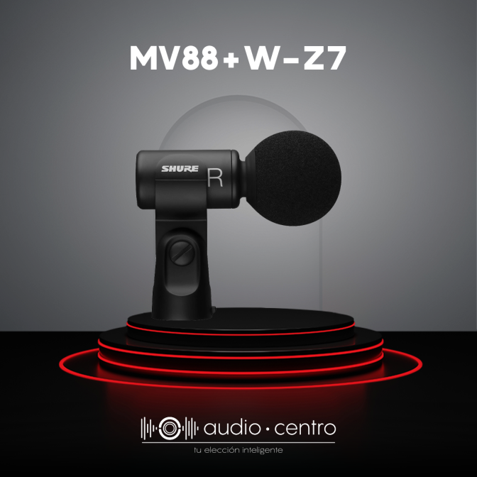 MICRÓFONO INALÁMBRICO MV88+W-Z7 SHURE