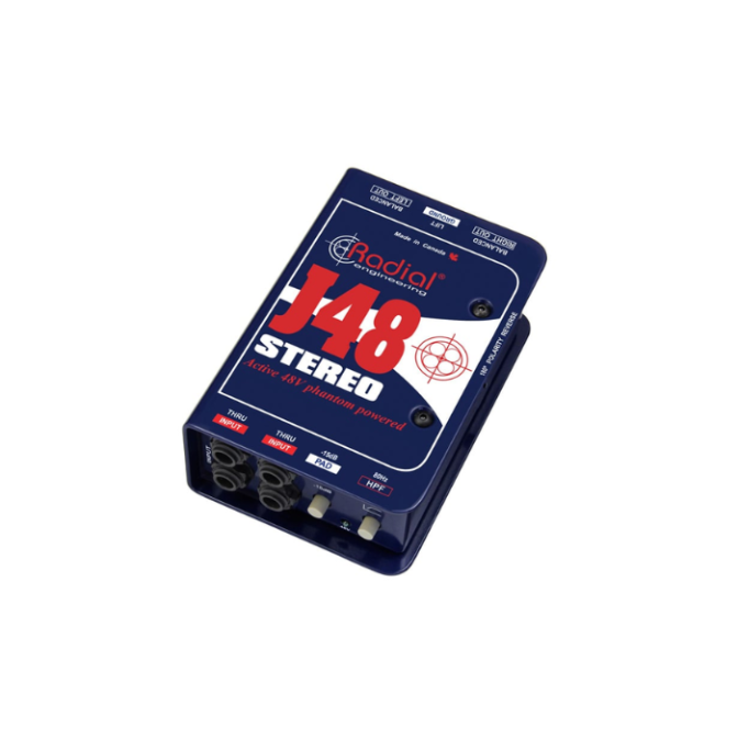 CAJA DIRECTA RADIAL J48 STEREO ACTIVA